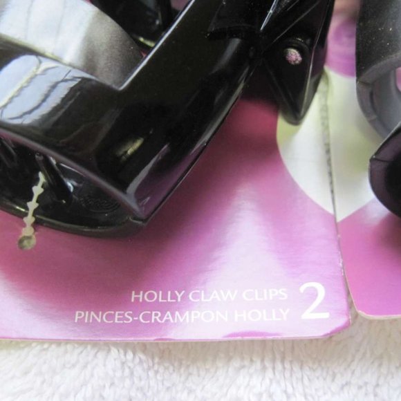 2 Goody Large Plastic Holly Jaw Claw Clips 6 Teeth Extra Inside Thick Hair Grip - Picture 12 of 16